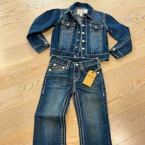 True Religion Kids Denim Jacket and Jeans - Size 6